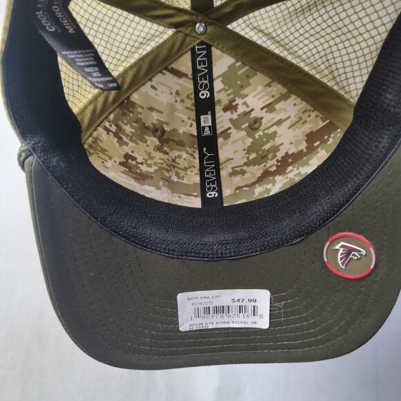 Atlanta Falcons Salute to Service Hat Cap Snap Back One Size Cool Micro New Era - Picture 10 of 15